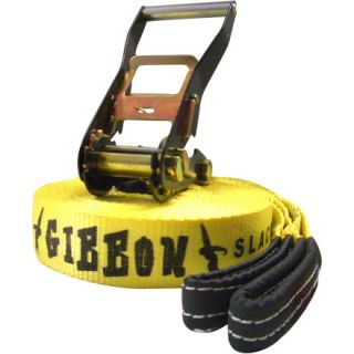 Gibbon Classic Slackline Set Yellow 49 Feet 15 Meters The Ultimate in
