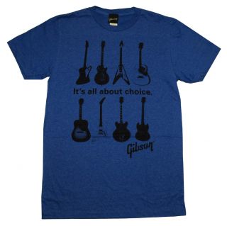 Gibson Guitars All About Choice Music T Shirt Tee
