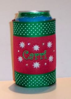  for the winter/holiday season This is a red koozie with the green