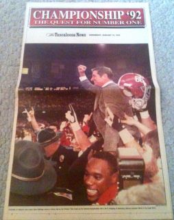 The 92 Crimson Tide will forever be special to Bamas Tradition.