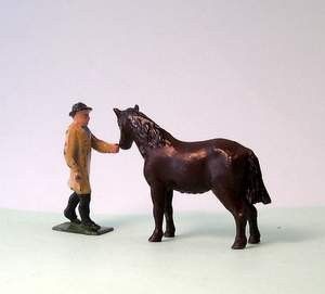  Farm Brown Hunter Horse VGC F G Taylor and Britains 1940s 1950s