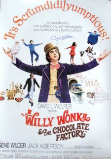 Gene Wilder Signed RARE 27x40 Willy Wonka Poster JSA
