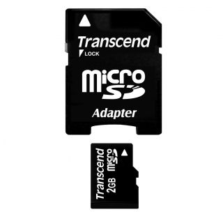 Transcend 2 GB MicroSD Flash Memory Card TS2GUSD