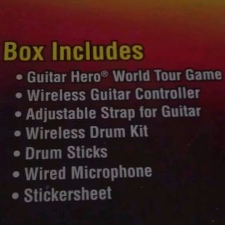 Guitar Hero World Tour Complete Band Game Wii 2008