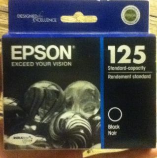Brand New Genuine EPSON 125 High Capacity Black Ink Cartridge T125120