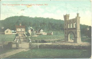 Maryland Gapland War Correspondents Memorial Arch 1907 Vintage