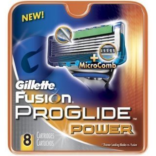 Gillette Fusion Proglide Power Razor Blades Cartridges 8 Refills