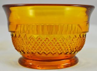 Vintage Davidson Art Deco Amber Glass Bowl Pattern No 1907 T