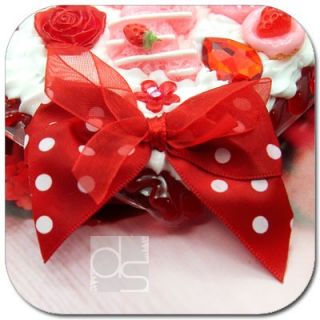 Love 3D Cream Hard Skin Case Apple iPod Touch iTouch 4G 4th Generation
