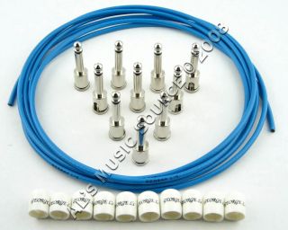 George Ls Blue Cable Kit with White Caps