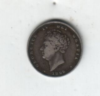 1826 Toned George 4th Shilling Between VF and E