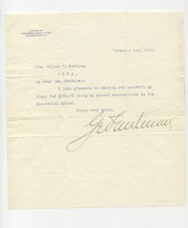 George Eastman Eastman Kodak 1913 TLS Letter Signed