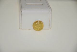 1718 George I First Quarter Guinea France Fine Gold Coin
