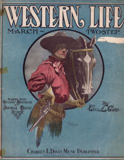 1906 Western Life March and Two Step by George L Cobb