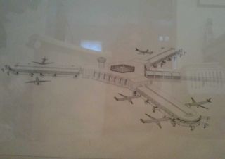 Very rare aviation design concept art: Orlando Intl Airport Passenger