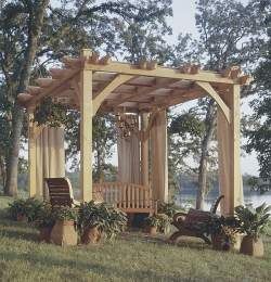 Build to Suit Pavilion Pergola Plans Trellis Arbor S