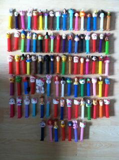 90 Pez Character Candy Dispensers Lot