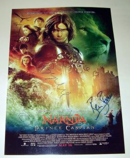 THE CHRONICLE OF NARNIA  PRINCE CASPIAN MOVIE CAST x5 PP SIGNED