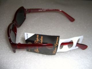 Reading Glasses Sunglass Readers Tinted Dark Red Frame 2 25 Power