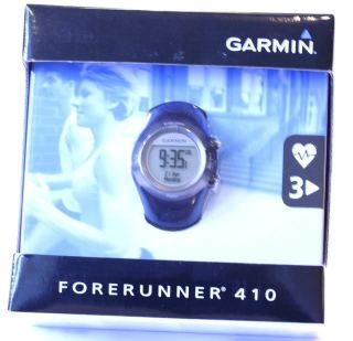 NEW Garmin Forerunner 410 Black Sports Watch GPS Receiver w Heart Rate