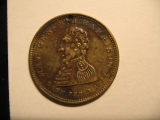 Harrison Campaign Button 1840 Whig Party Scarce Token Medal