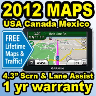 Garmin Nuvi 2350LMT 4 3 GPS Navigator Lifetime Traffic Maps USA Canada