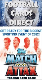 Match Attax England 2012 Euro 2012 Hundred Club Cards Blue Backed