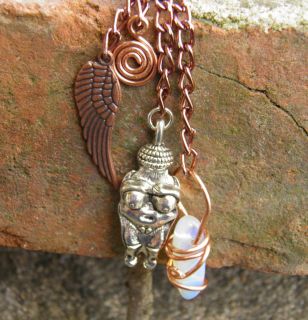 Fertility Goddess Jewelry Necklace Moonstone Venus of Willendorf
