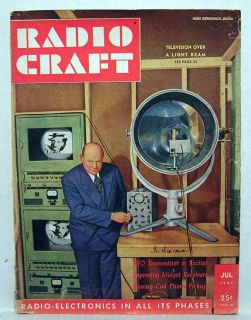 Jul 1947 Radio Craft Magazine Hugo Gernsback Midget Rec