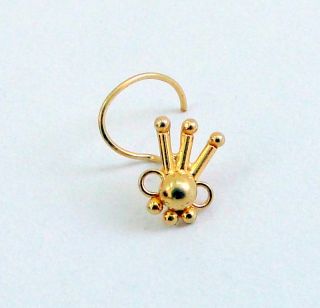 18 K SOLID GOLD NOSE STUD. NICE PIECE FOR YOUR JEWELLERY COLLECTION