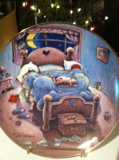 Gary Patterson Bed Hog Danbury Mint Cat Collector Plate