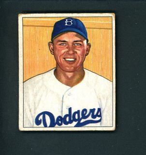 1950 Bowman Baseball 112 Gil Hodges Brooklyn Dodgers