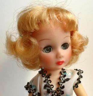 Vtg 1950s Ginger Doll Cosmopolitan Blonde ~ Original Hose Stand Shoes