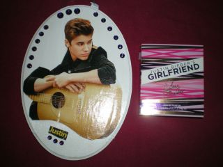 Justin Bieber GIRLFRIEND sample perfume PLUS wall plaque for that JB