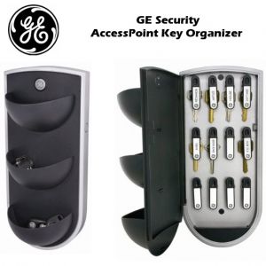 ge security accesspoint key organizer black silver