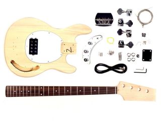 Unfinished GK SMS 10 Electric Bass Guitar Kit DIY Project New Make