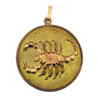 14 KT Yellow Gold Zodiac Scorpio Charm