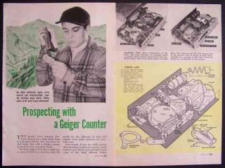 Geiger Counter 1955 How To build PLANS Tube Powered AEC Design