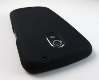 Black Rubberized Hard Case Cover Samsung Google Galaxy Nexus Phone