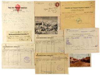 Assorted Goldfield Documents Esmerelda County Nevada 1900 1919