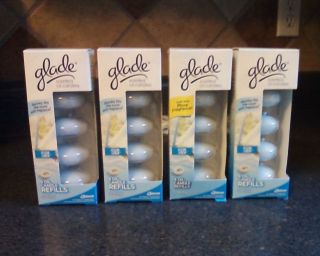 Glade Scented Oil Candle Clean Linen 16 Refills