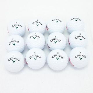 Callaway HX Bite 3 Piece Logo Golf Balls 1 Dozen 12 Balls