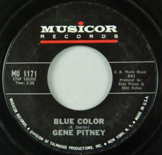 gene pitney 45 backstage blue color musicorp hear it