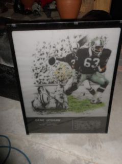 Gene Upshaw Oakland Raiders Hall of Fame Artwork from The Enshrinement