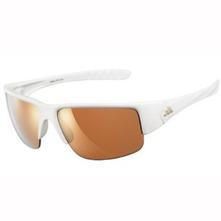 New Adidas Mactelo Shiny White Golf Sunglasses A379 One Size Fits Most