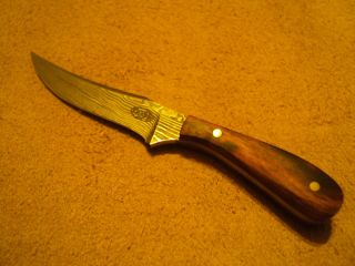 Goss Made D01 Mini Buffalo Hunter Damascus Steel Knife