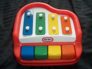  Tap A Tune Piano Xylophone Red 4 Key Musical Keyboard Very Good
