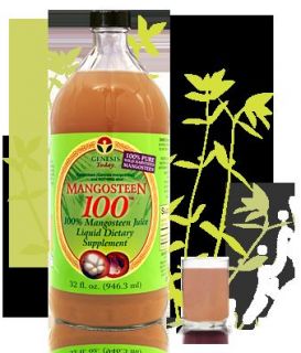 32oz Genesis Today Pure Mangosteen 100 Juice 30 000mg