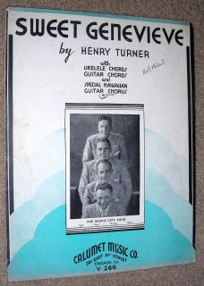 1935 Vintage Sheet Music Sweet Genevieve by Henry Tucker The Maple