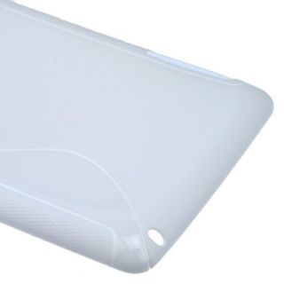  Skin TPU Gel Wave Style Case for Google Nexus 7 Tablet White
